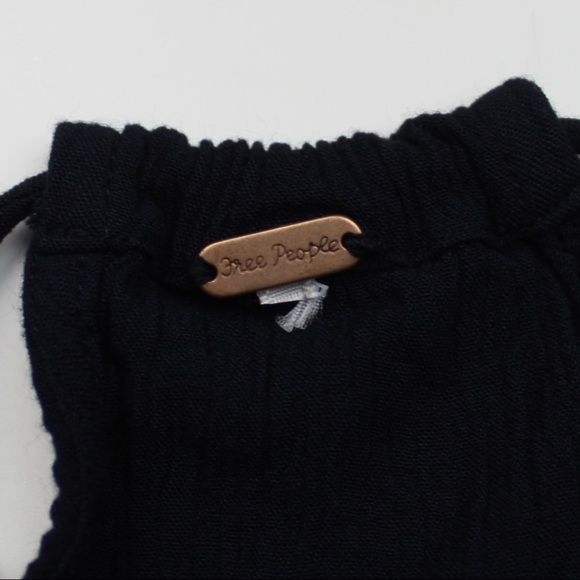 FREE PEOPLE Deep V Loose Fitting Bralette Top w/ Beads on strings - Picture 3 of 9